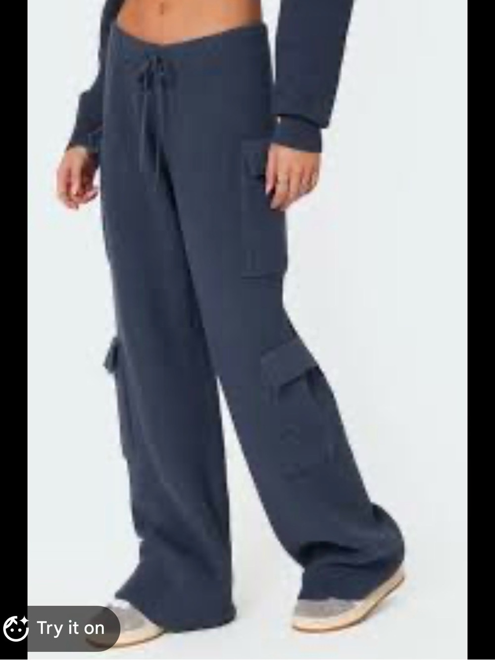 Edikted XS Wynter knit cargo pants